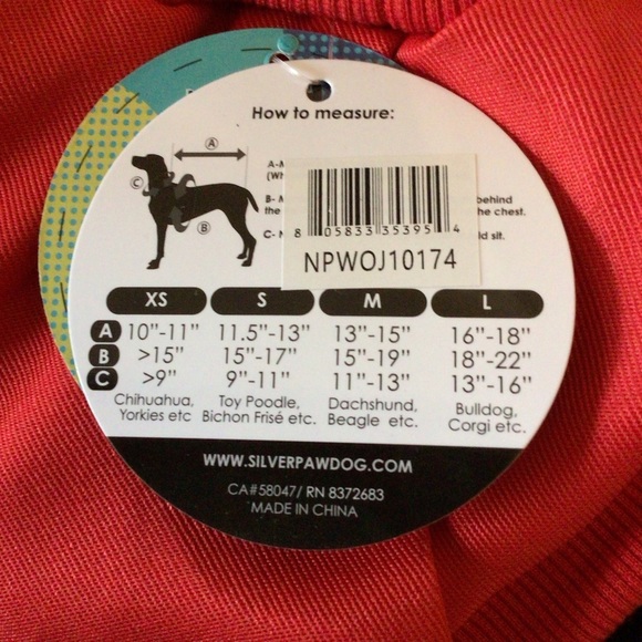 North Paw Red Fur Hooded Dog Winter Coat Jacket Choose Size - Picture 7 of 10